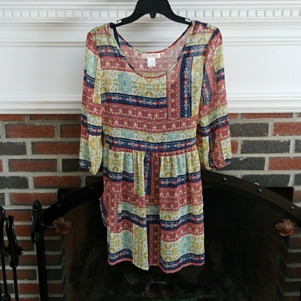 Buy2 Get 1 FREE!!⭐️ Pretty Boho Tunic Style Dress